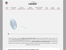 Tablet Screenshot of camberlens.com